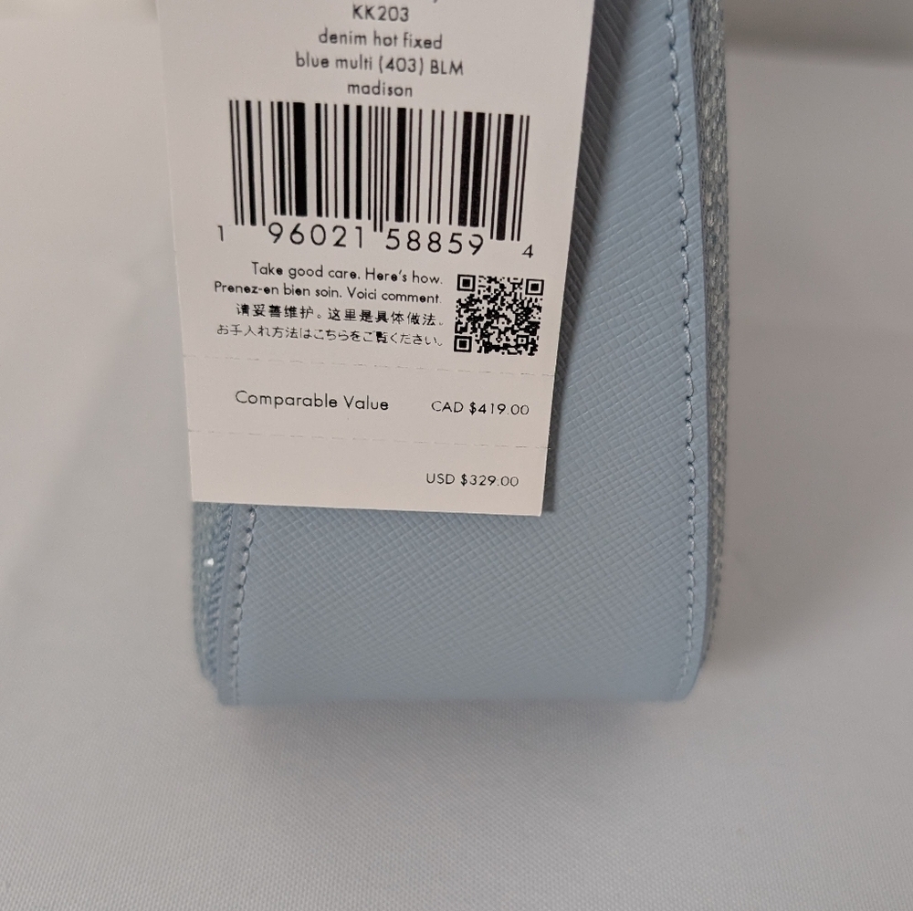 Kate Spade Madison Studded Denim Convertible Crossbody NWT - Picture 14 of 14